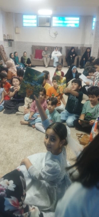 برپایی غرفه غدیر در مسجد سلیمان