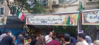 برپایی غرفه غدیر در اردبیل