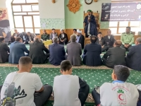 بزرگداشت و یادبود شهدای والامقام خدمت در شهر اهل سنت عنبران از توابع استان اردبیل